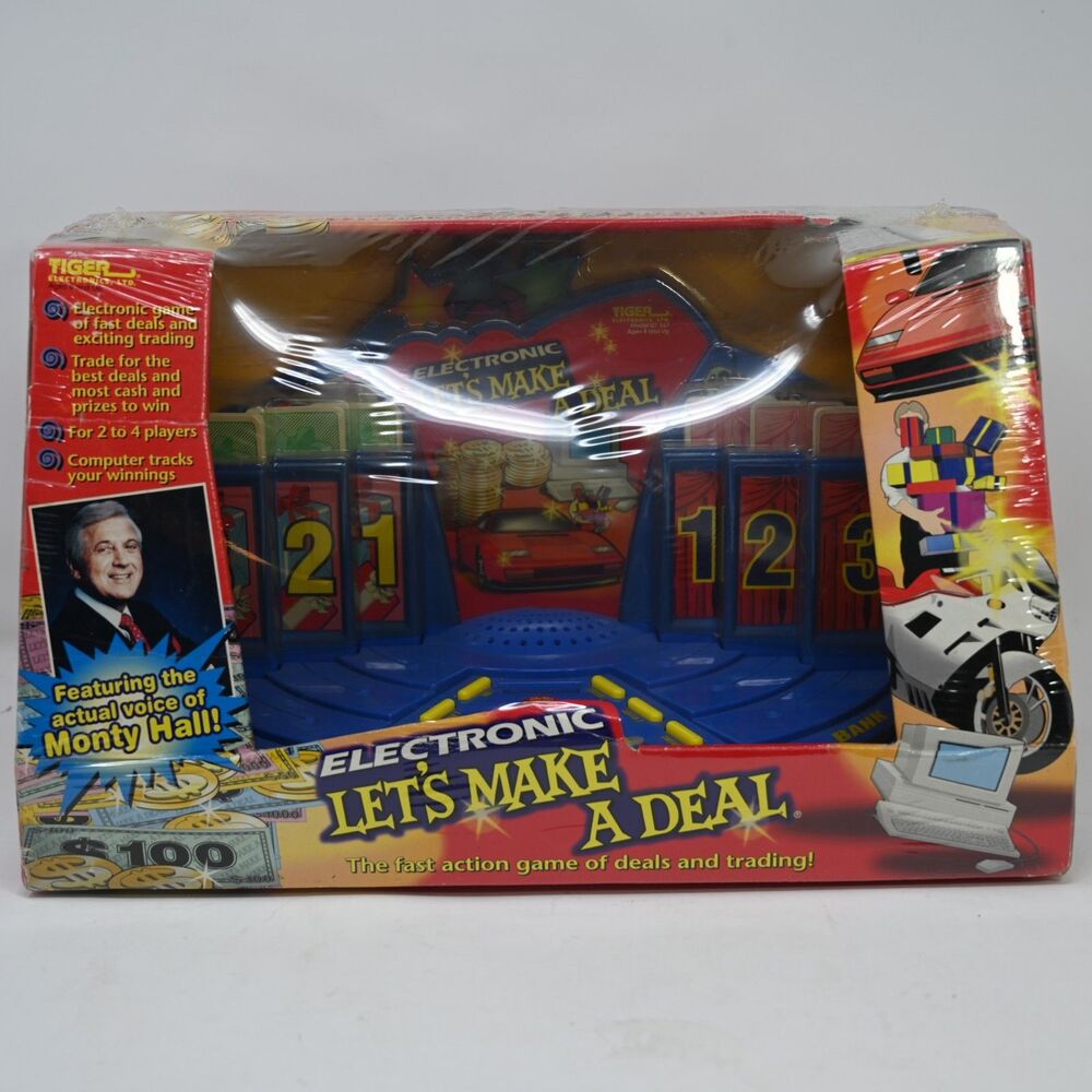 Electronic Let’s Make a Deal Board Game Tiger Electronics 1998 Vintage Sealed